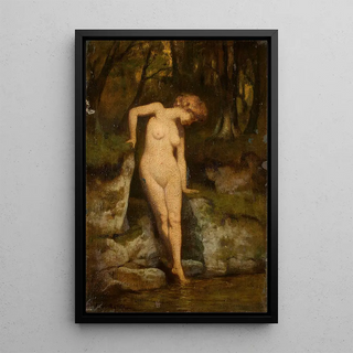 Curt Agthe - Female nude against landscape.webp