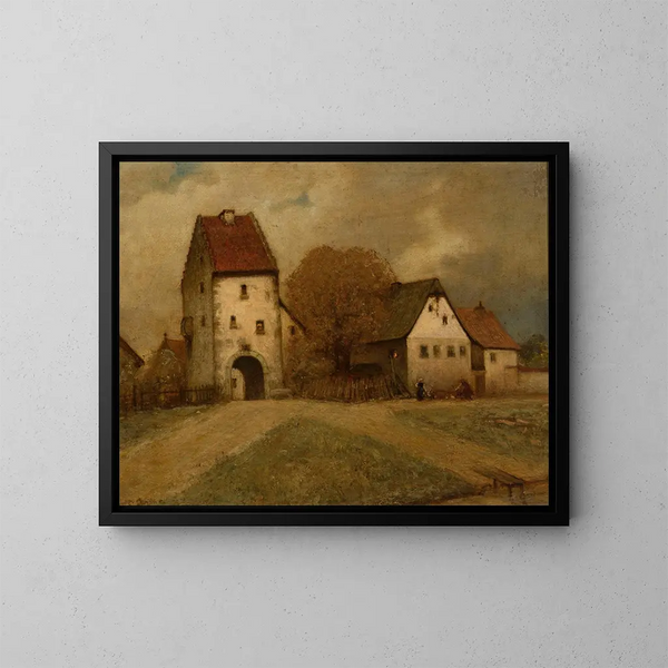 Fragment de ville - Curt Agthe — oprawiony obraz na ścianie