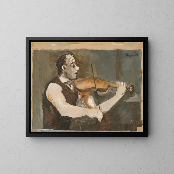 Fiddler gitan sur le dos - Cyprian Majernik — oprawiony obraz na ścianie