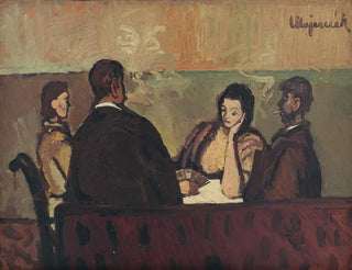 Les Joueurs de cartes - Cyprian Majernik — widok dzieła