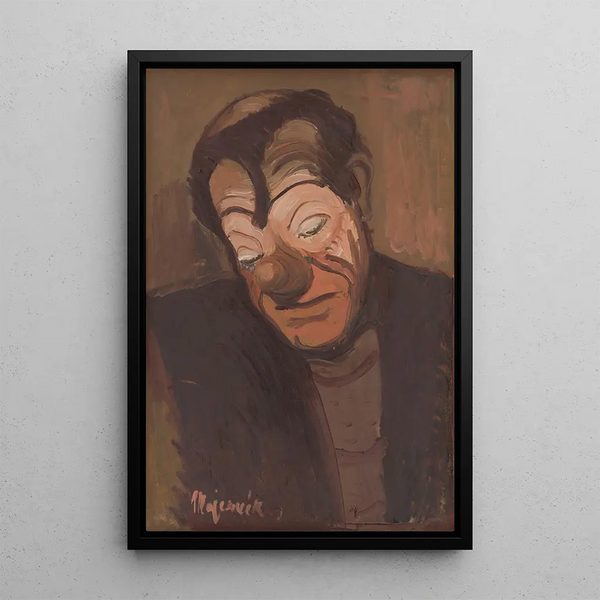 Clown - Cyprian Majernik — oprawiony obraz na ścianie