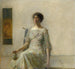 Dama z maską - Thomas Wilmer Dewing — widok dzieła