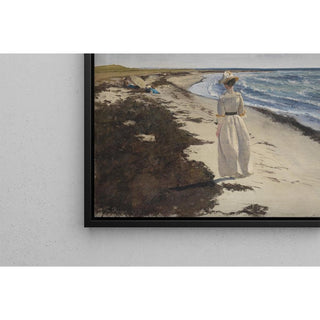 Dame sur la plage de Karrebæksminde, Zélande - Laurits Andersen Ring | Reproduction Tableau Décoration murale affiche copie