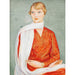 Reprodukcja obrazu Damen z białym szalem - Nils Dardel
