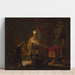 Reprodukcja obrazu Daniela i Cyra przed bożkiem Bel - Rembrandt van Rijn