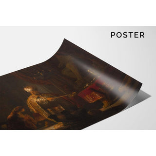 Daniel et Cyrus devant l'idole Bel - Rembrandt van Rijn | Reproduction Tableau Décoration murale affiche copie