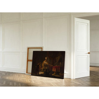 Daniel et Cyrus devant l'idole Bel - Rembrandt van Rijn | Reproduction Tableau Décoration murale affiche copie