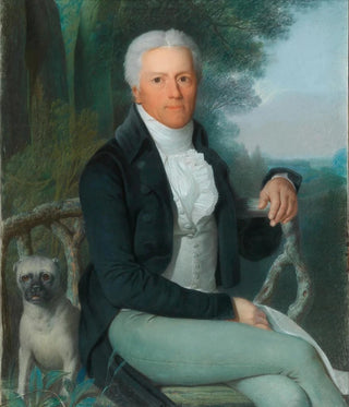Daniel Caffe - Portrait Of The Prussian Statesman Prince Karl August Von Hardenberg 17501822 In The Park Of His Country Estate At Tempelhof Near Berlin.webp