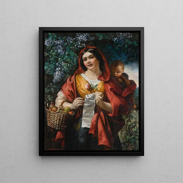Le vendeur de ballades - Daniel Maclise — oprawiony obraz na ścianie
