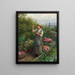 Zbiór kwiatów wzdłuż rzeki - Daniel Ridgway Knight — oprawiony obraz na ścianie