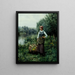 Dziewczyna nad brzegiem strumienia Flandria - Daniel Ridgway Knight — oprawiony obraz na ścianie
