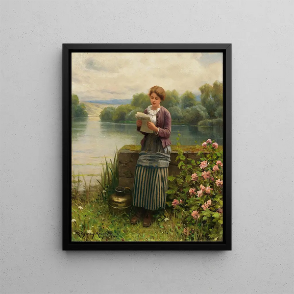 Nouvelles intéressantes - Daniel Ridgway Knight — oprawiony obraz na ścianie