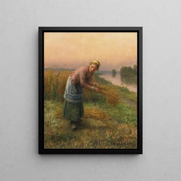 Le Glaneur - Daniel Ridgway Knight — oprawiony obraz na ścianie