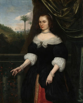 Daniel Vertangen - Portrait of Dina Lems Wife of Jan Valckenburgh.webp