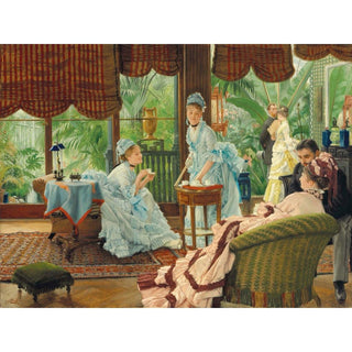 Dans la serre Rivales - James Tissot | Reproduction Tableau Décoration murale affiche copie