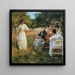 W sadzie - Edmund Charles Tarbell — oprawiony obraz na ścianie