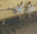 Tancerzy ćwiczących na drążku - Edgar Degas — widok dzieła