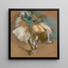 Tancerka zakładająca swoją pantofel - Edgar Degas — oprawiony obraz na ścianie