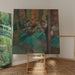 Reprodukcja obrazu Tancerki, róże i zielenie - Edgar Degas