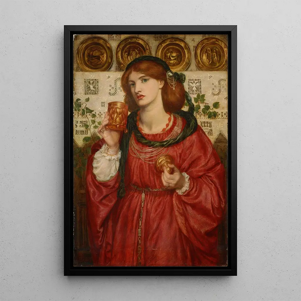 La Coupe d'amour - Dante Gabriel Rossetti — oprawiony obraz na ścianie