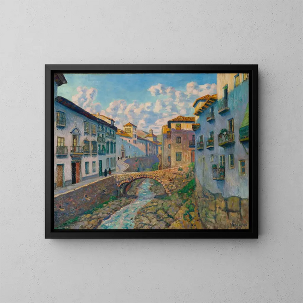 Le Darro - Darío de Regoyos — oprawiony obraz na ścianie