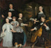 Davida Leeuw z rodziną - Abraham Lambertsz van den Tempel — widok dzieła
