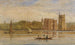 na łodzi przed pałacem Lambeth, Londyn - David Cox — widok dzieła