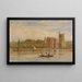 na łodzi przed pałacem Lambeth, Londyn - David Cox — oprawiony obraz na ścianie