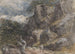 Kondukcja owiec w skalistym krajobrazie - David Cox — widok dzieła