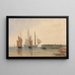 Wejście do portu w Calais - David Cox — oprawiony obraz na ścianie