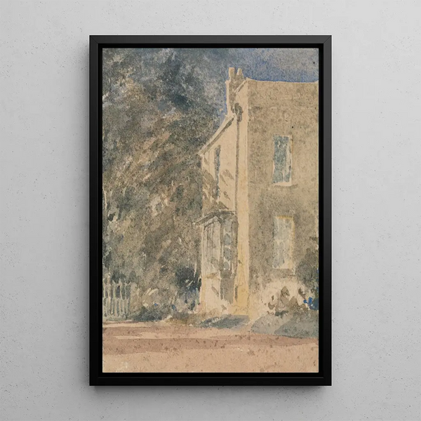 Dom w Greenfield - David Cox — oprawiony obraz na ścianie