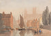 Katedra w Lincoln od Brayford Pool - David Cox — widok dzieła