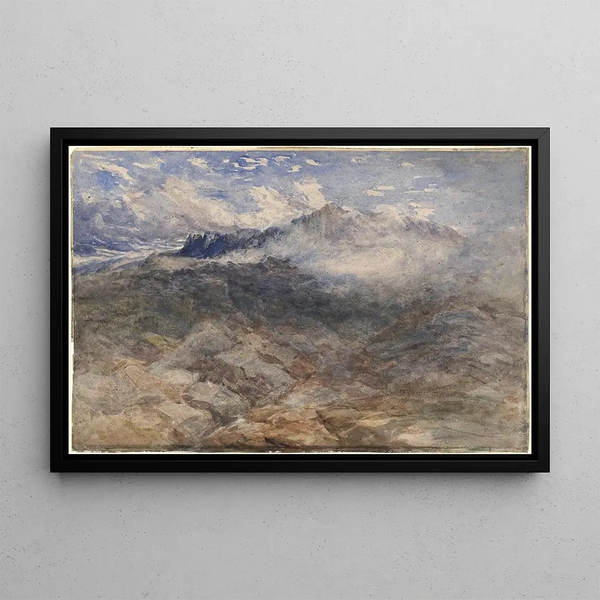 Górskie szczyty Cader Idris - David Cox — oprawiony obraz na ścianie