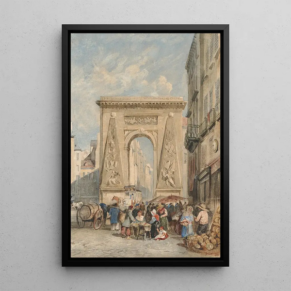 Reprodukcja obrazu Porte Saint-Denis Paris - David Cox