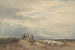 Jeźdźcy z owcami w pobliżu ujścia rzeki - David Cox — widok dzieła