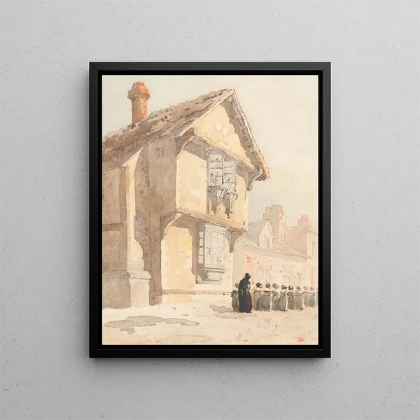 La promenade scolaire - David Cox — oprawiony obraz na ścianie