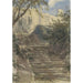 Schody ogrodowe w Haddon Hall Derbyshire - David Cox — widok dzieła