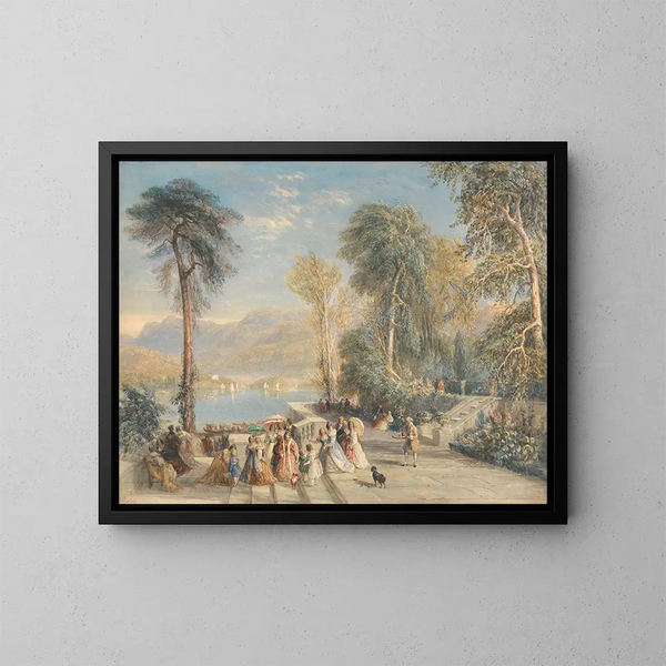 Windermere podczas regat - David Cox — oprawiony obraz na ścianie