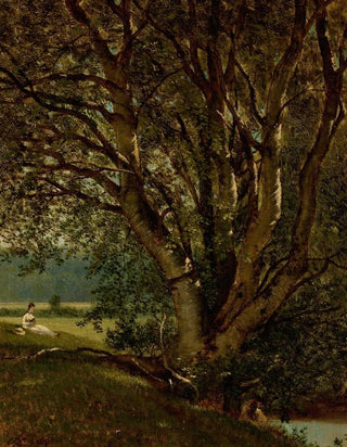 David Johnson - Woman Seated by a Stream Study.webp
