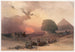 Podejście do simoun, pustynia Giza - David Roberts — widok dzieła