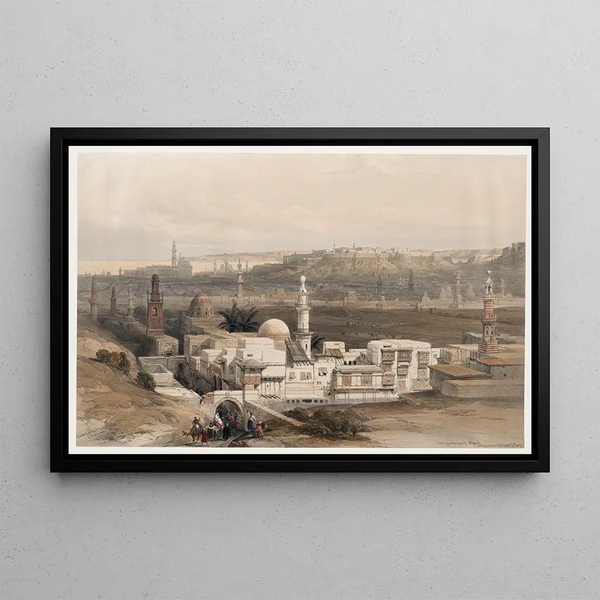 David Roberts - Cairo from the gate of Citzenib looking towards the desert of Suez.webp