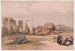 Fragment z wielkich kolosów w Memnonium, Thebes - David Roberts — widok dzieła