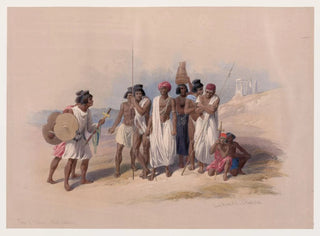 Grupa Nubińczyków w Wadi Kardasey - David Roberts — widok dzieła