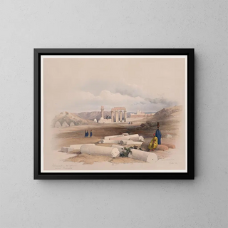 Hermont Armant starożytny Hirmonthis, 26 listopada 1838 - David Roberts — oprawiony obraz na ścianie