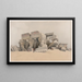 Kom Ombo 21 listopada 1838 - David Roberts — oprawiony obraz na ścianie