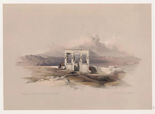 David Roberts - Temple of Isis on the roof of the great temple of Dendera Dandara.webp