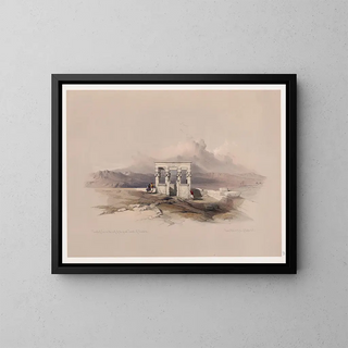David Roberts - Temple of Isis on the roof of the great temple of Dendera Dandara.webp
