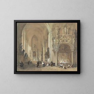 David Roberts - The Church at Dixmude West Flanders.webp