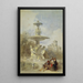 La Fontaine na Prado w Madrycie - David Roberts — oprawiony obraz na ścianie