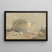 Świątynia w Baalbek - David Roberts — oprawiony obraz na ścianie